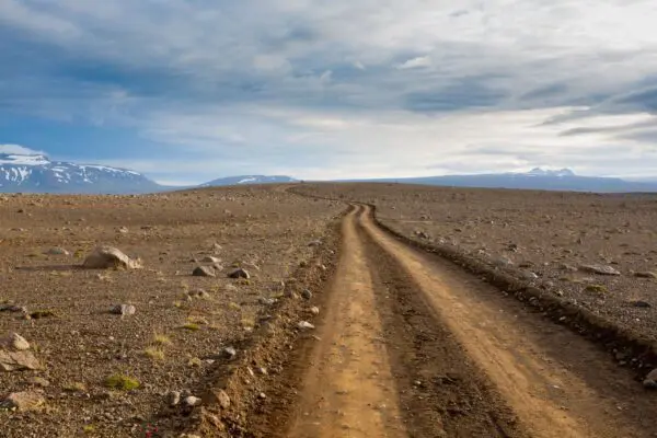 8-day self-drive tour in Iceland, highland road.