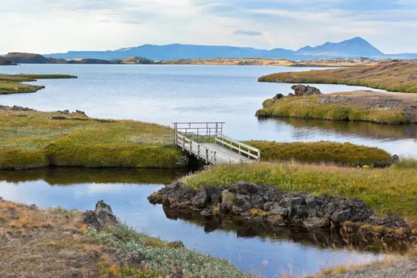 8-day self-drive tour in Iceland, lake Myvatn.