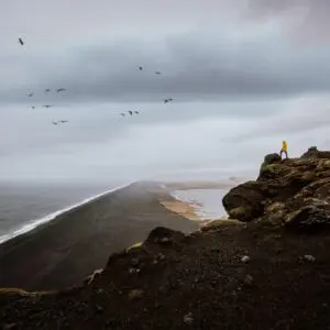 8-day self-drive tour in Iceland, foggy day in the South Coast.