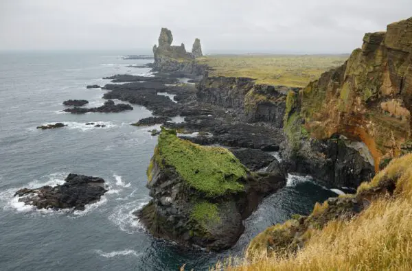 8-Day Self-Drive Tour with South Coast, Golden Circle, Landmannalaugar, Snaefellsnes & Westfjords, Londrangar cliffs.