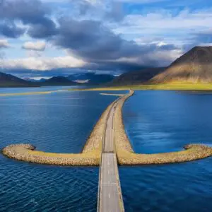 8-Day Self-Drive Tour with South Coast, Golden Circle, Landmannalaugar, Snaefellsnes & Westfjords, road to Grundarfjordur.
