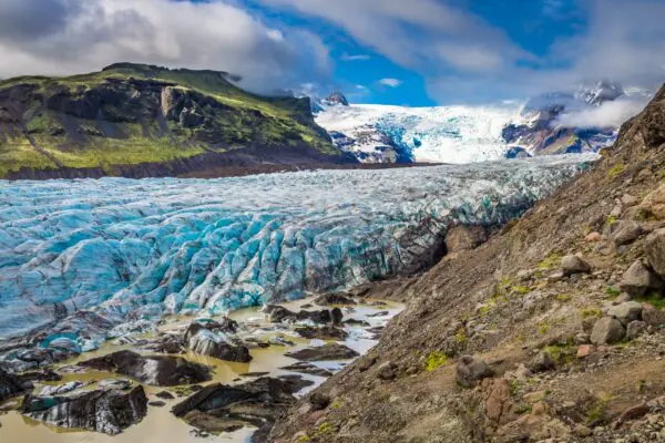 9-day self-drive tour around Iceland, glacier in the South Coast.