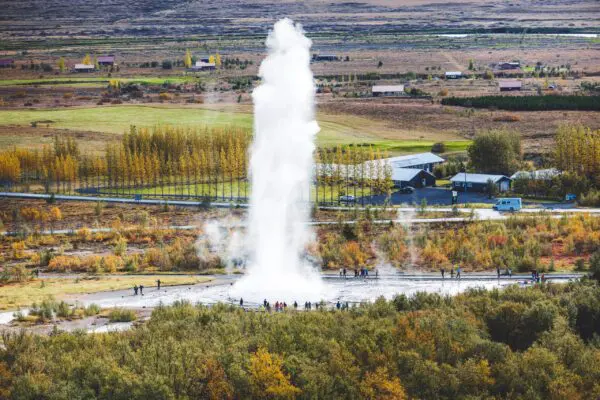 9-day self-drive tour around Iceland, Strokkur geyser.