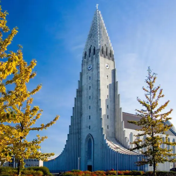 Vacation in Iceland, Hallgrimskirkja church in Reykjavik.