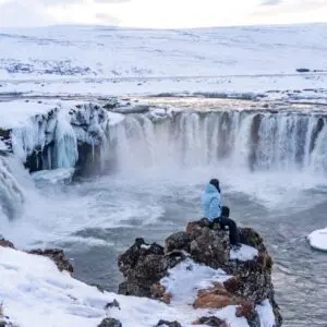 10-Day Winter Ring Road Tour Around Iceland, Godafoss waterfall.