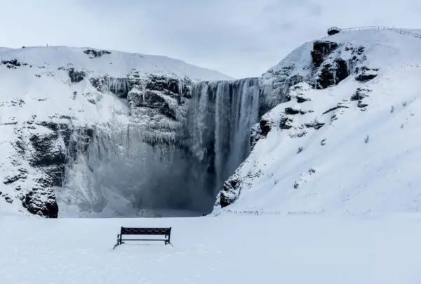 10-Day Winter Ring Road Tour Around Iceland, Skogafoss waterfall.
