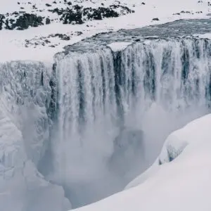 10-Day Winter Ring Road Tour Around Iceland, stunning waterfall.