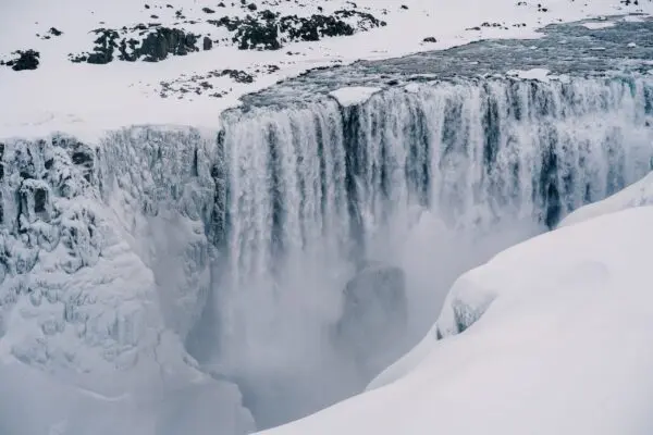 10-Day Winter Ring Road Tour Around Iceland, stunning waterfall.