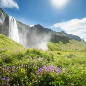 15-Day Self-Drive Tour around Iceland, Seljalandsfoss waterfall.