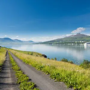 5-Day Self-Drive Tour around North Iceland, path close to Akureyri.