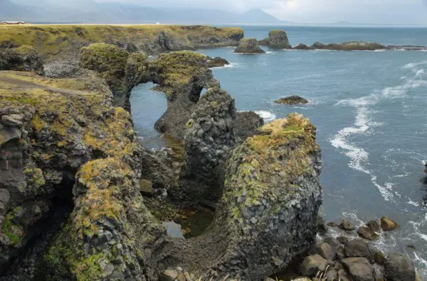 7-Day Self-Drive Trip with South Coast, West Iceland. Cliffs in Arnarstapi.