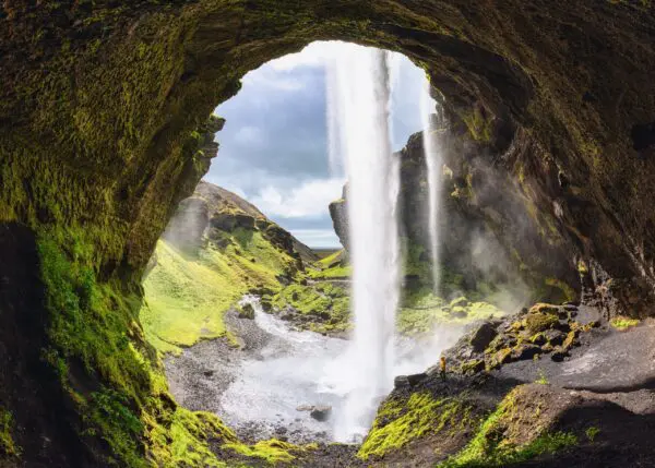 7-Day Self-Drive Trip with South Coast, West Iceland. Kvernufoss waterfall.