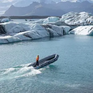 Zodiac Boat Tour in Jokulsarlon.