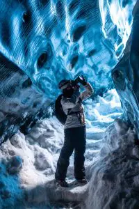 Ice Cave Trips in Iceland, Vatnajokull glacier.