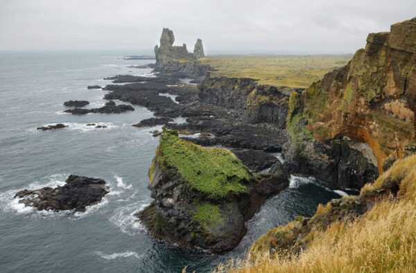 8-Day Self-Drive Tour with South Coast, Golden Circle, Landmannalaugar, Snaefellsnes & Westfjords, Londrangar cliffs.