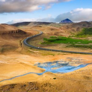9-day self-drive tour around Iceland, road in the North.