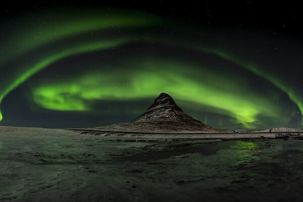 Self-drive tours in Iceland, Northern Lights in the Snaefellsnes Peninsula.