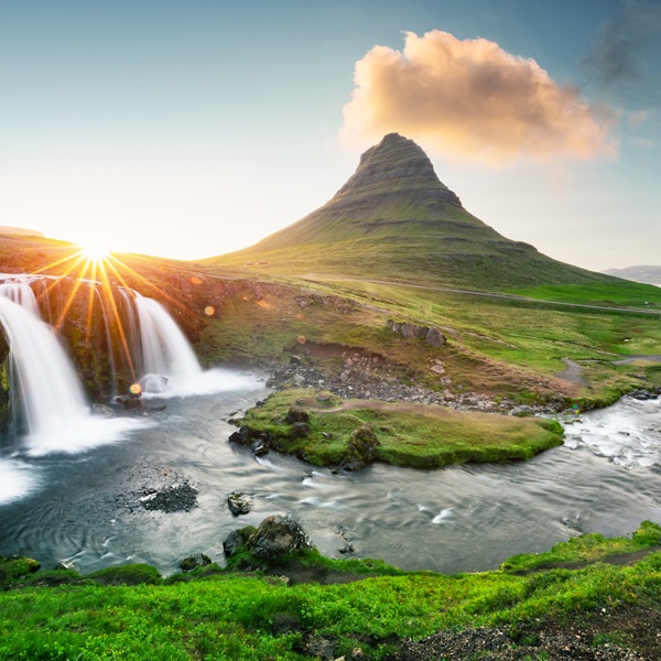 Vacation in Iceland, Kirkjufell mountain.