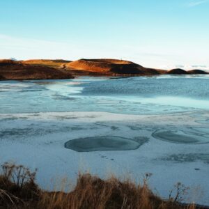 4-Day Short Winter Self-Drive Trip in North Iceland, lake Myvatn.