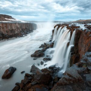 4-Day Short Winter Self-Drive Trip in North Iceland, Selfoss waterfall.