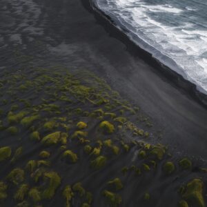 8-Day Highland Road & Hiking Trip in Iceland, black beach on the South Coast.