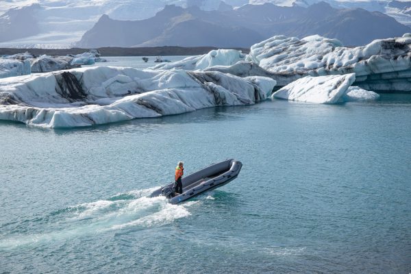 Zodiac Boat Tour in Jokulsarlon.